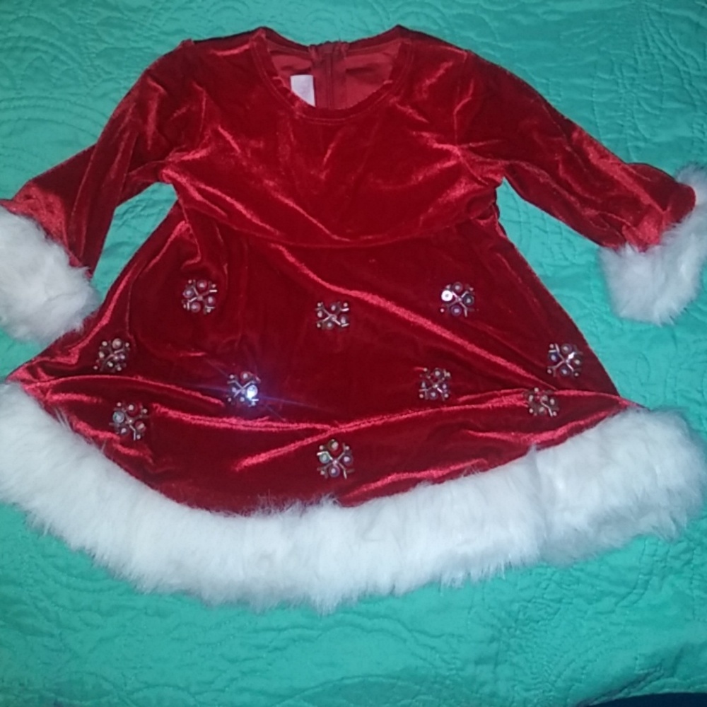 Baby Christmas Dress by Bonnie Baby 3 to 6 months